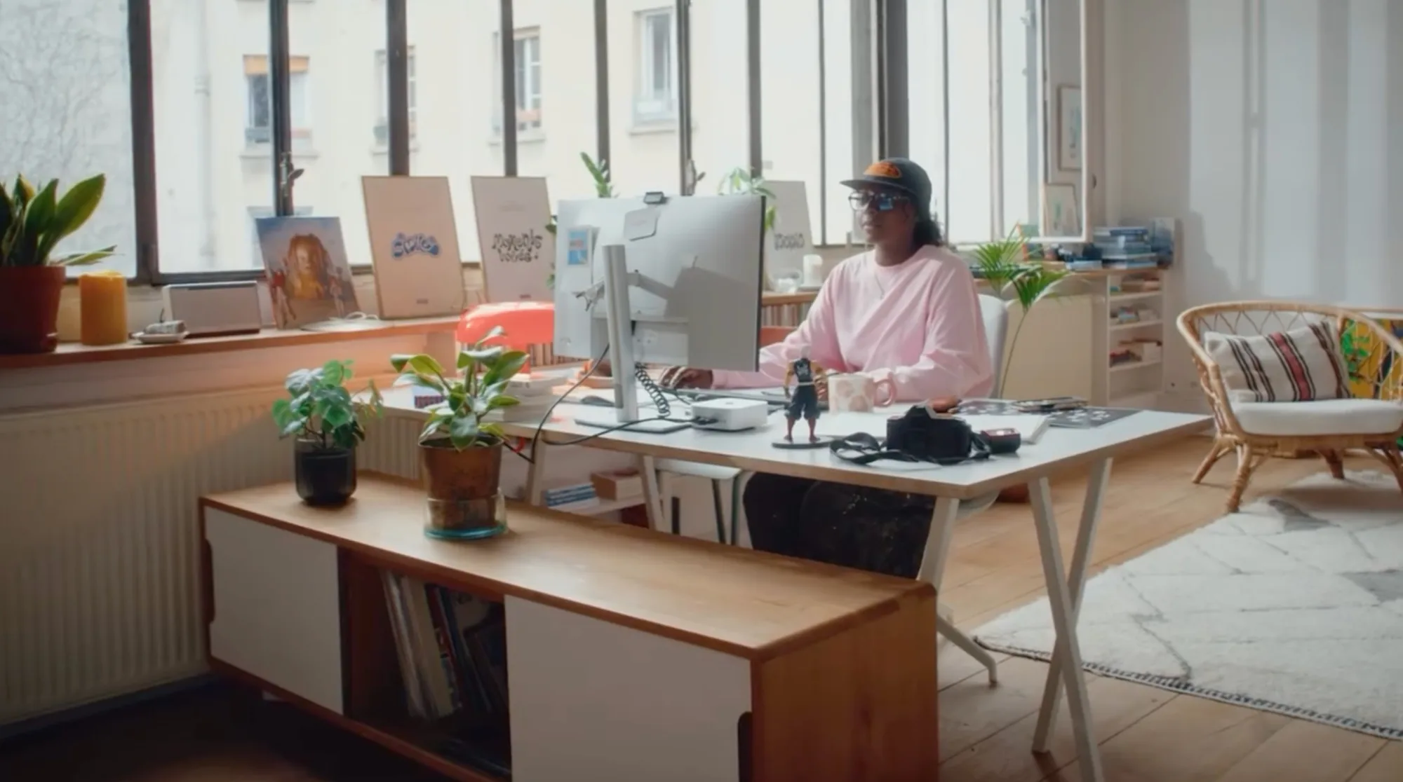 O’Neal au travail dans son atelier