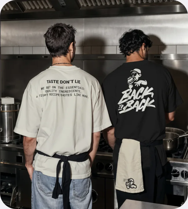 T-shirts de l’équipe Back to Back
