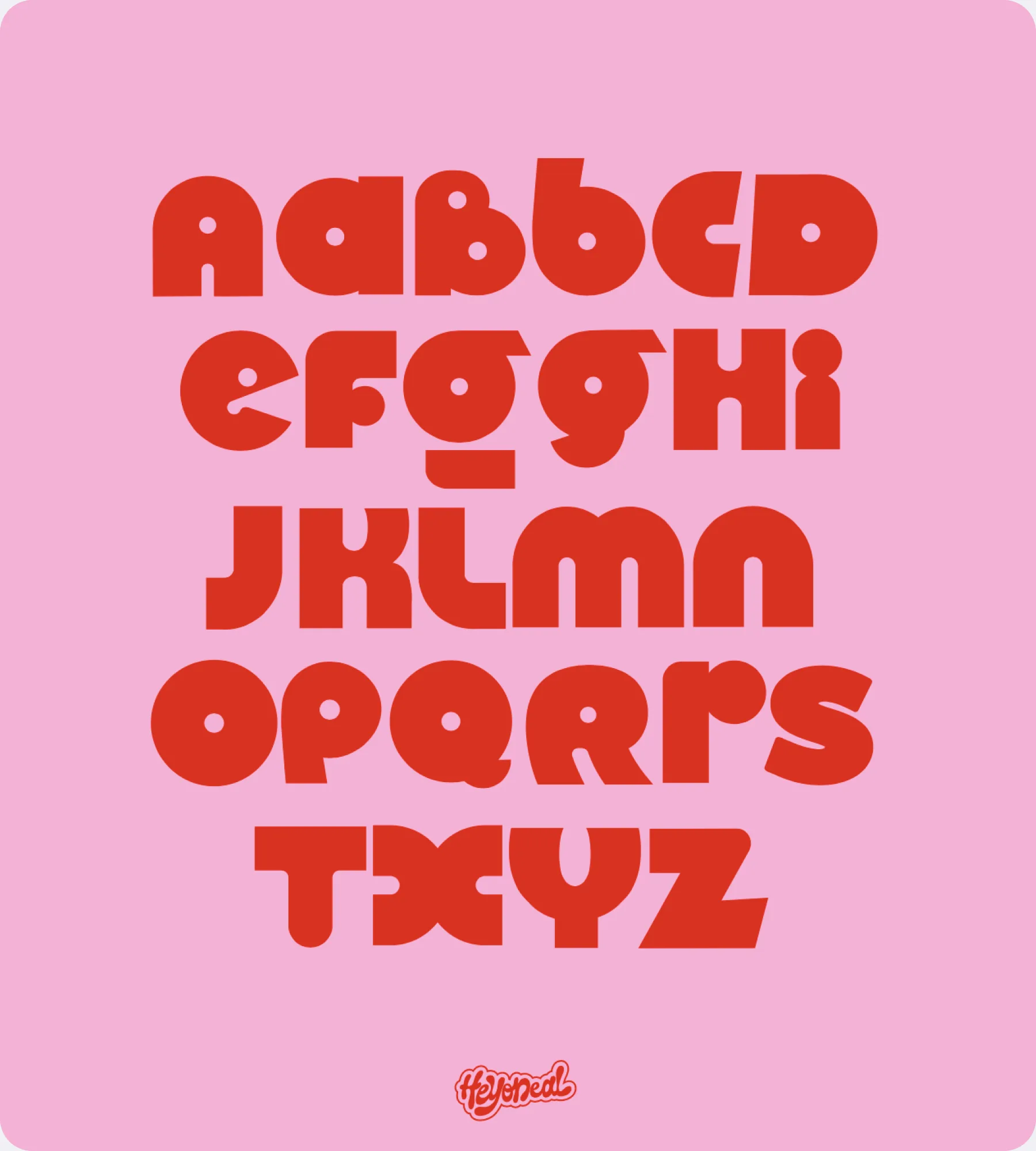 Ronded : alphabet